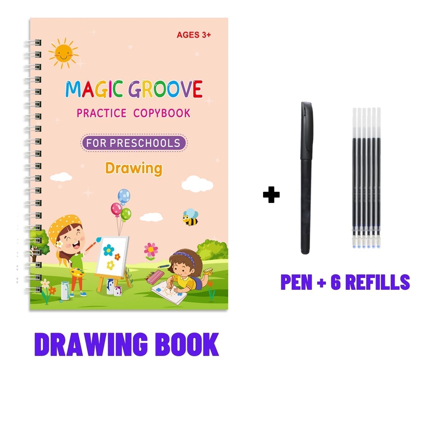 Children's Magic Copybooks Reusable Handwriting Practice Set