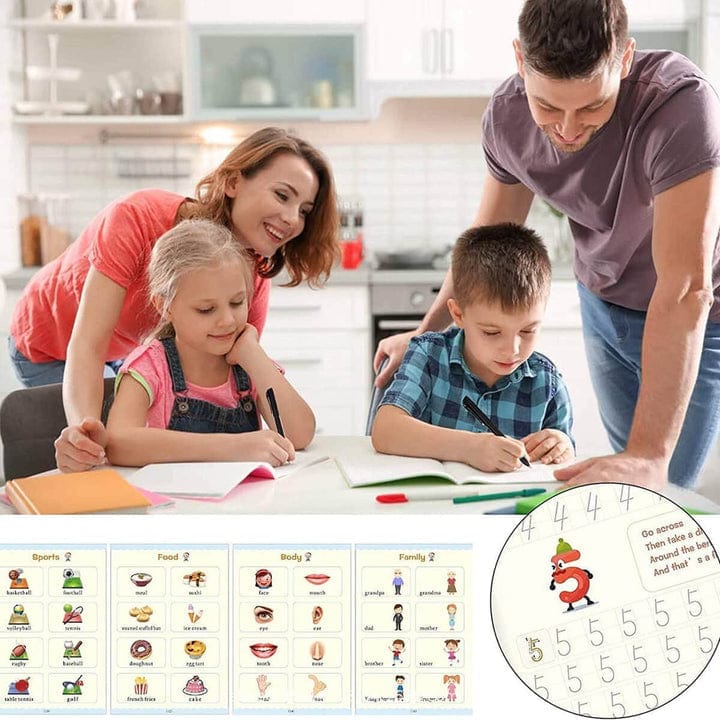 Children's Magic Copybooks Reusable Handwriting Practice Set