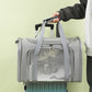 Large Foldable Mesh Cat Carrier Bag Breathable Portable Oxford Fabric