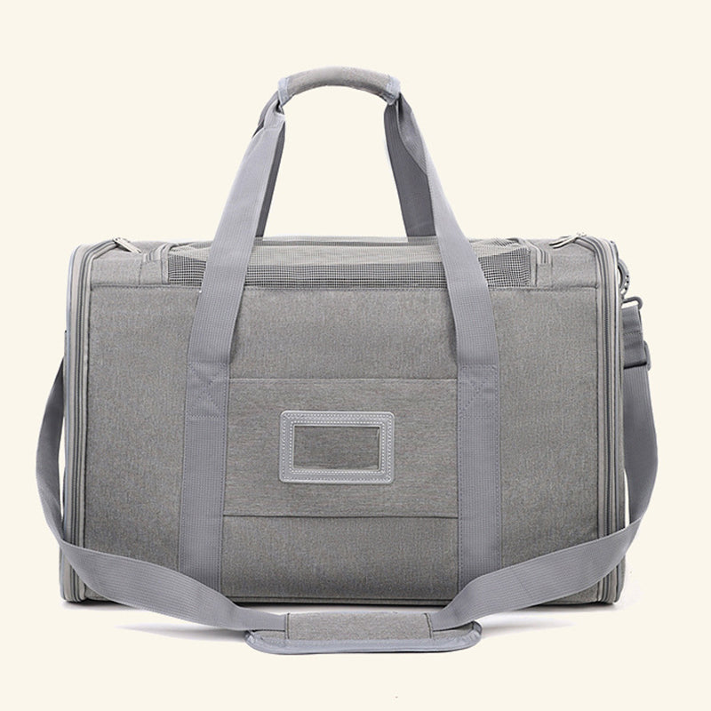 Large Foldable Mesh Cat Carrier Bag Breathable Portable Oxford Fabric