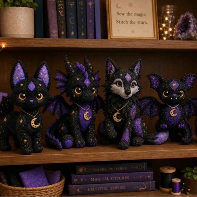 Beginner Celestial Plush Sewing Kit DIY Craft Set