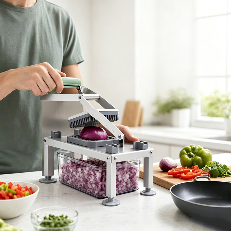 Multifunctional 9-Blade Food Chopper with Storage Container