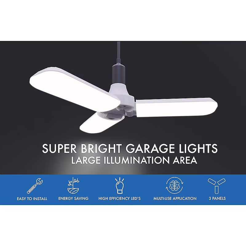 Foldable LED Garage Ceiling Light