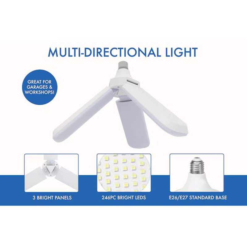 Foldable LED Garage Ceiling Light