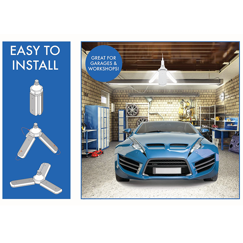 Foldable LED Garage Ceiling Light