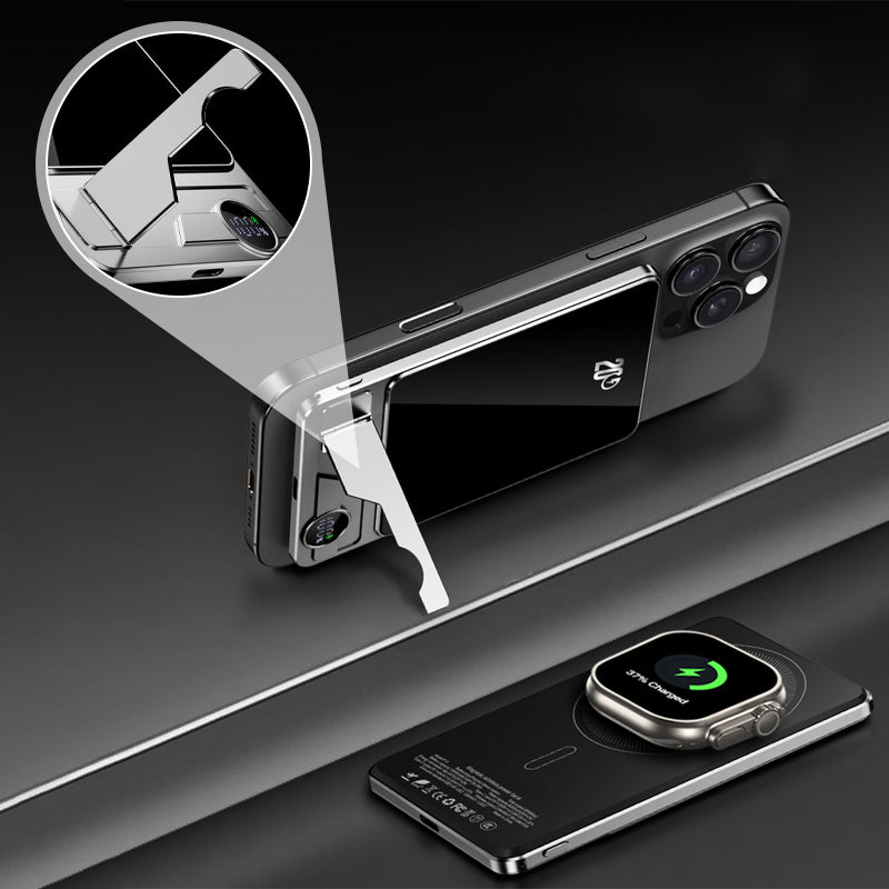 Dual Mode Magnetic 10000mAh Power Bank with Stand