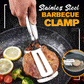 3-in-1 Stainless Steel Cooking Clamp Tongs Flipper Scraper