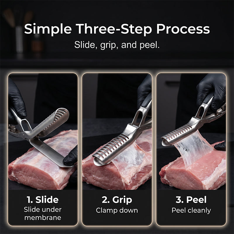 Stainless Steel Rib Membrane Remover Tool