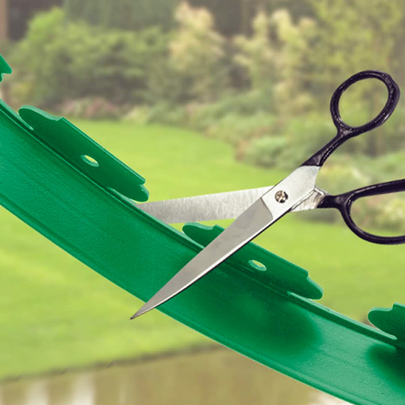 Garden Edging Roll 10m with 30 Pegs Durable PE Plastic Easy Cut-to-Size Neat Lawn Borders