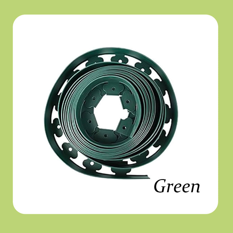Garden Edging Roll 10m with 30 Pegs Durable PE Plastic Easy Cut-to-Size Neat Lawn Borders