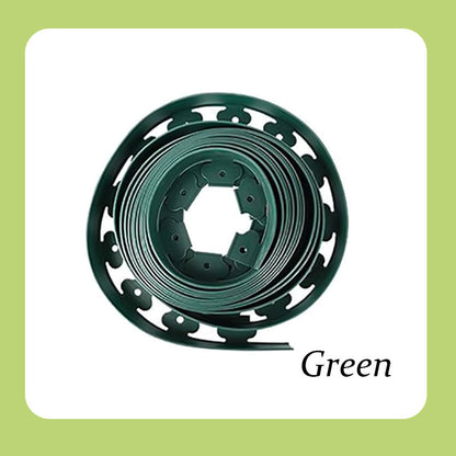 Garden Edging Roll 10m with 30 Pegs Durable PE Plastic Easy Cut-to-Size Neat Lawn Borders