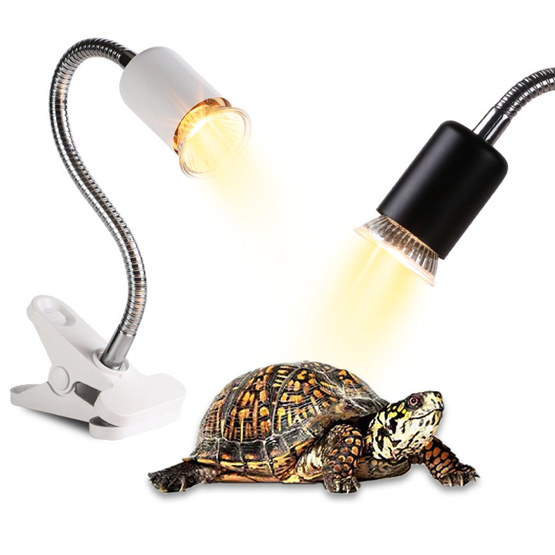 Reptile Heat Lamp Adjustable Gooseneck Clamp Ceramic Socket