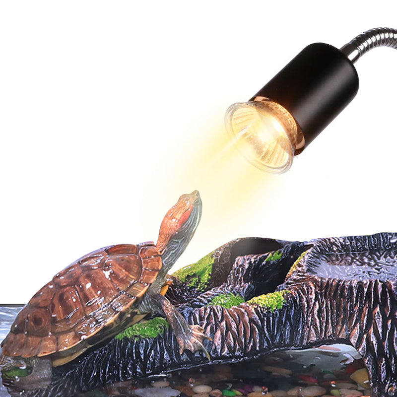 Reptile Heat Lamp Adjustable Gooseneck Clamp Ceramic Socket