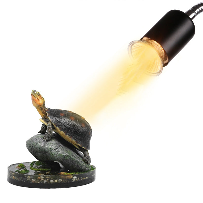 Reptile Heat Lamp Adjustable Gooseneck Clamp Ceramic Socket