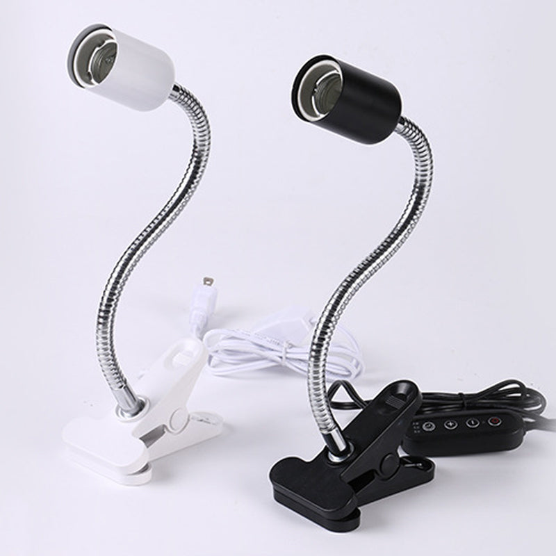 Reptile Heat Lamp Adjustable Gooseneck Clamp Ceramic Socket