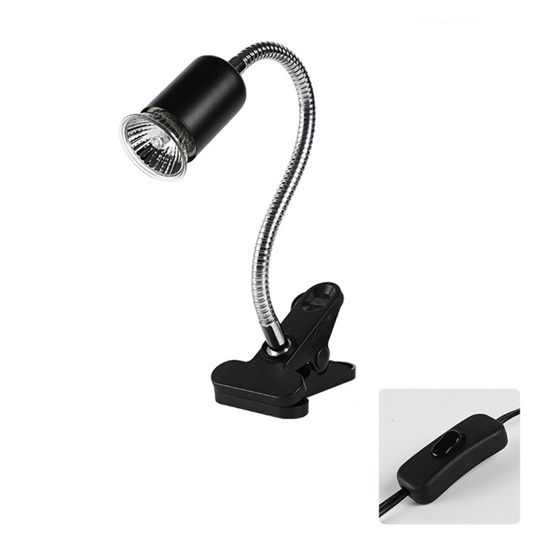 Reptile Heat Lamp Adjustable Gooseneck Clamp Ceramic Socket