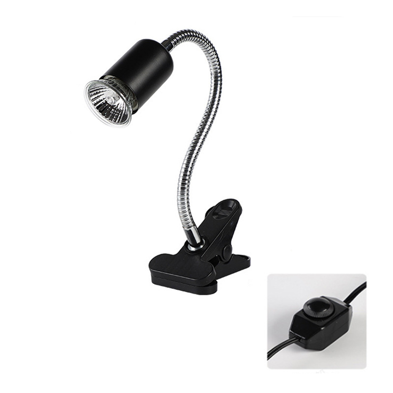 Reptile Heat Lamp Adjustable Gooseneck Clamp Ceramic Socket