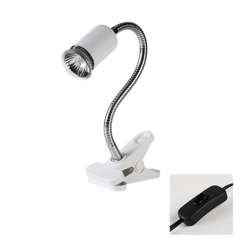 Reptile Heat Lamp Adjustable Gooseneck Clamp Ceramic Socket