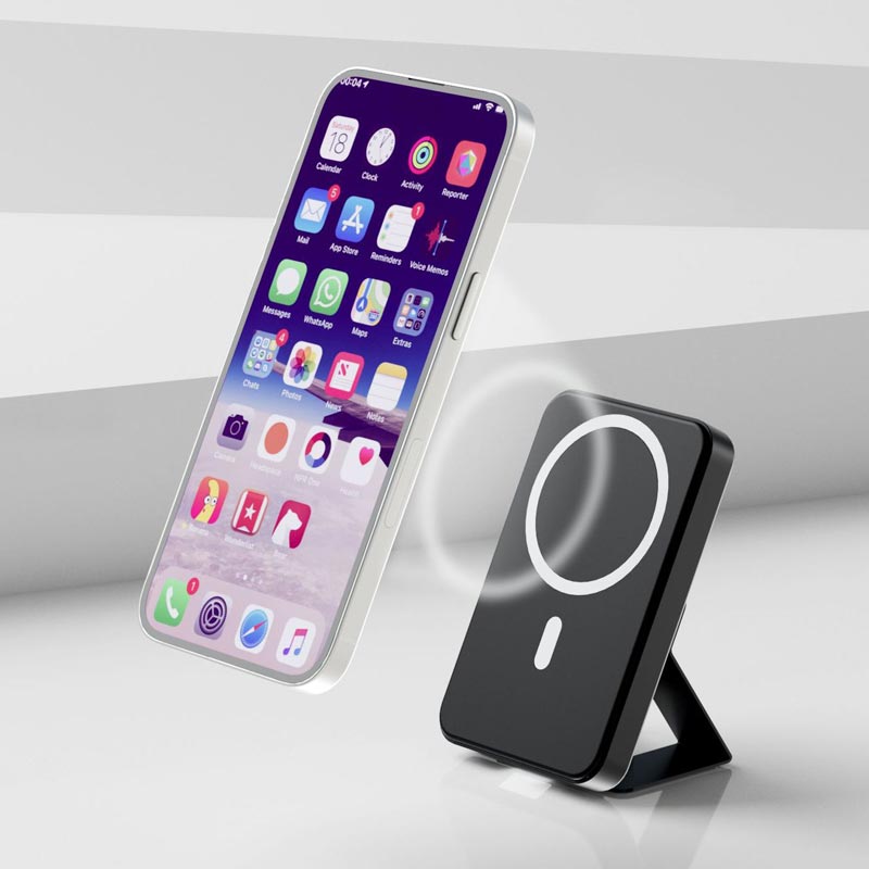 10000mAh Magnetic Wireless Charging Power Bank with Stand