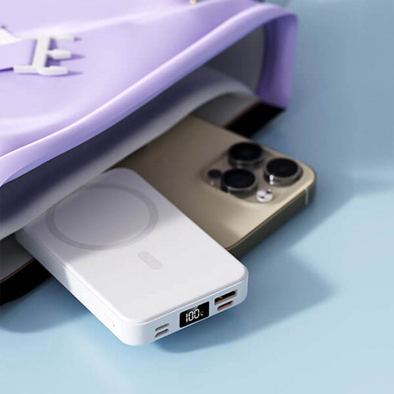 10000mAh Magnetic Wireless Charging Power Bank with Stand