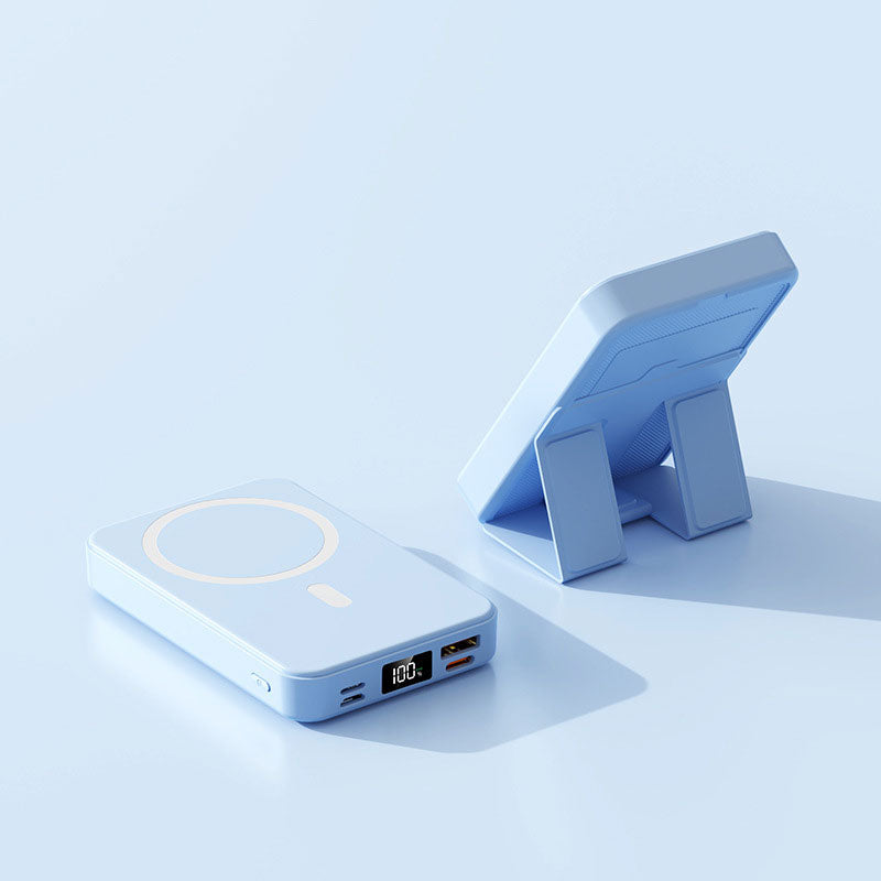 10000mAh Magnetic Wireless Charging Power Bank with Stand