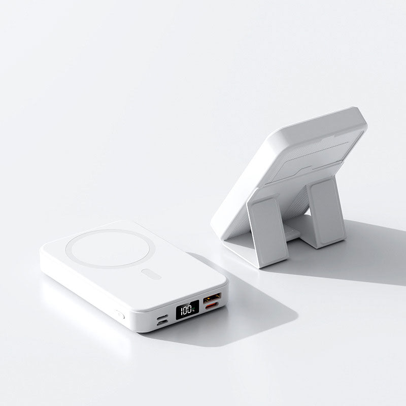 10000mAh Magnetic Wireless Charging Power Bank with Stand