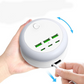 Portable 6-Port Charging Station with 8-Color Night Light