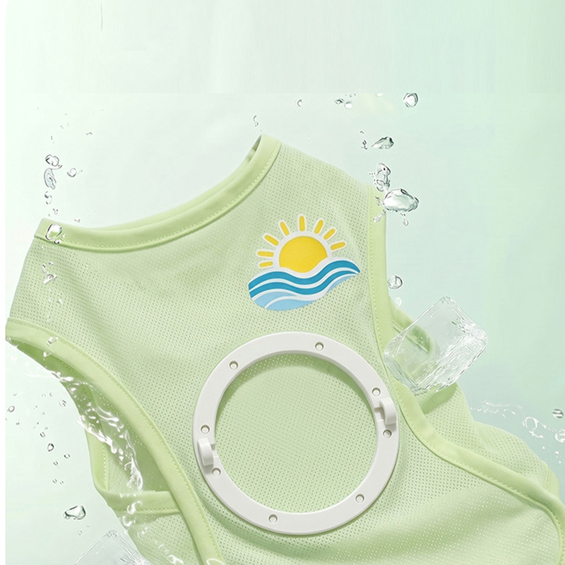 Cooling Fan Dog Vest with Ice Silk Fabric