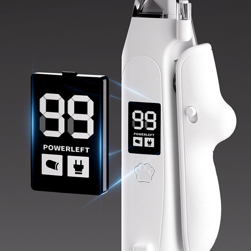 2-in-1 LED Pet Nail Clipper & Grinder with LCD Display
