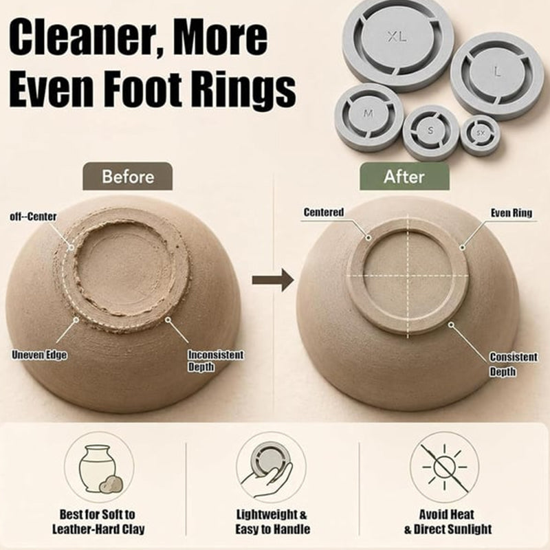Pottery Centering Tool Set for Bowls and Mugs