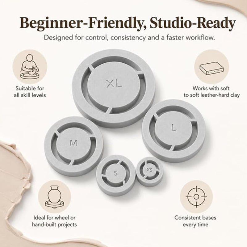 Pottery Centering Tool Set for Bowls and Mugs