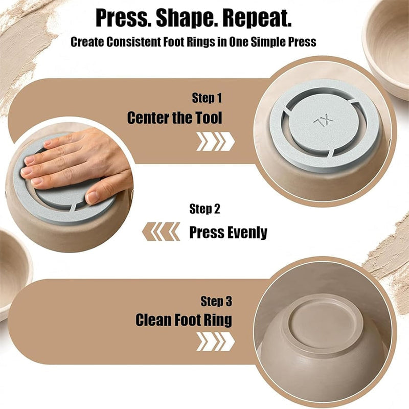 Pottery Centering Tool Set for Bowls and Mugs