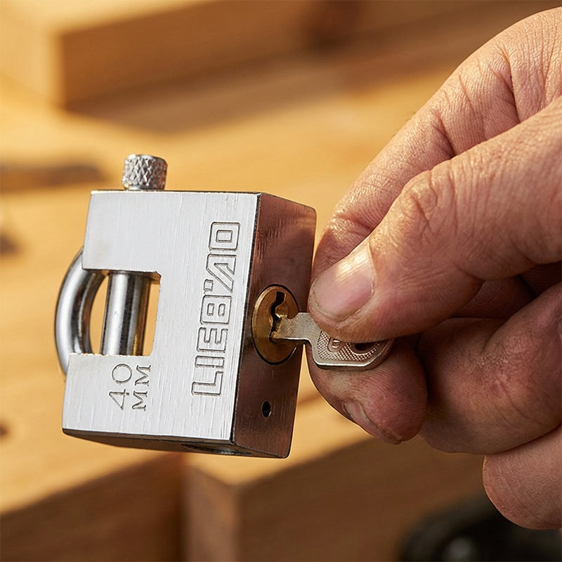 High-Security Shackle Lock for Garages and Motorcycles