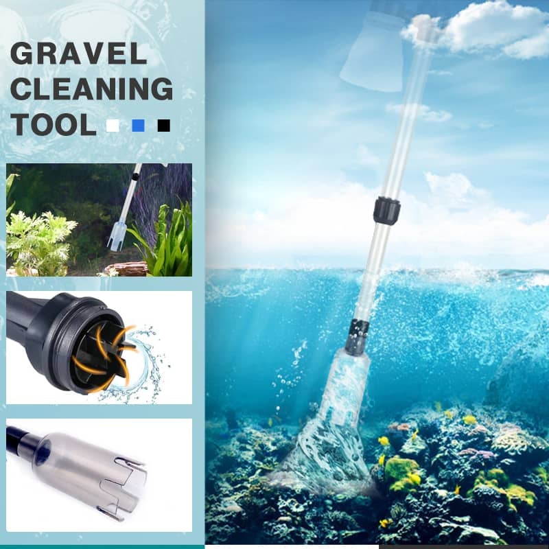 Rechargeable Electric Aquarium Gravel Cleaner for Fish Tanks