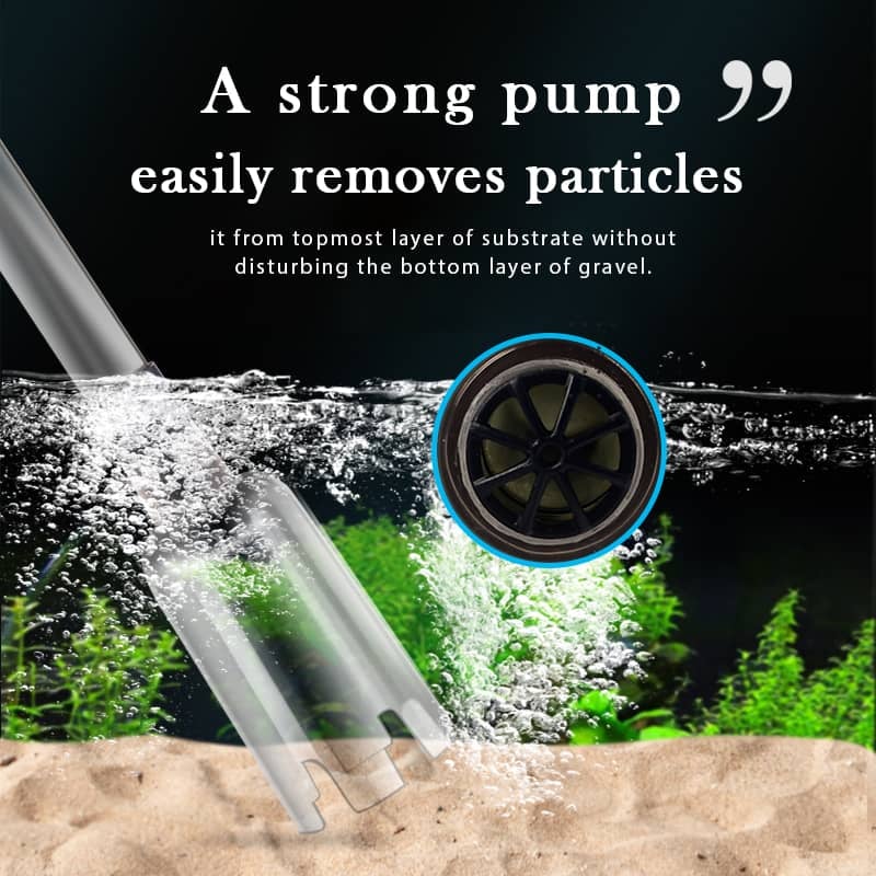 Rechargeable Electric Aquarium Gravel Cleaner for Fish Tanks