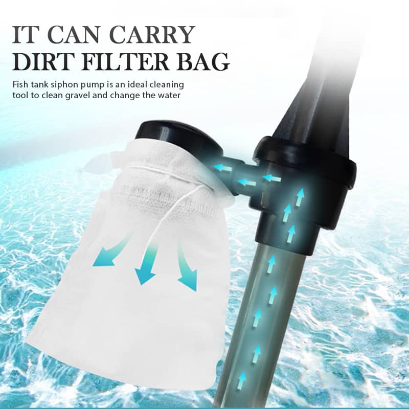 Rechargeable Electric Aquarium Gravel Cleaner for Fish Tanks