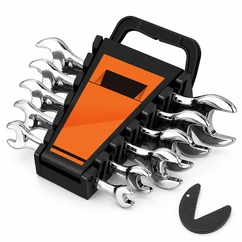 Professional Chrome Vanadium Steel Open-End Wrench Set