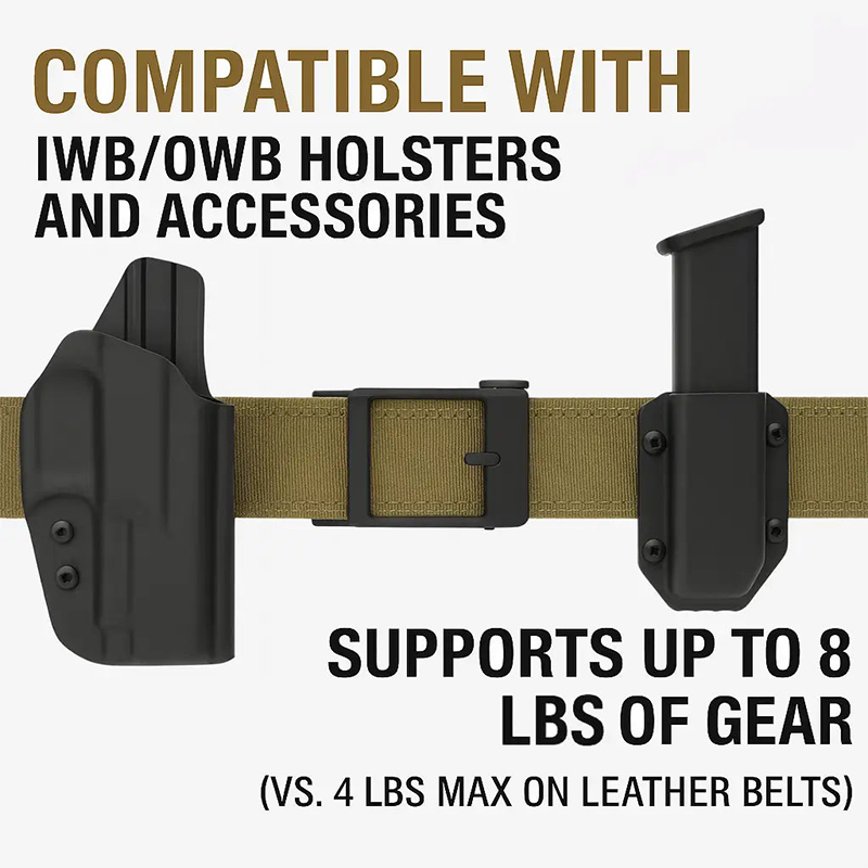 Men's Heavy-Duty Webbing Belt with Automatic Buckle