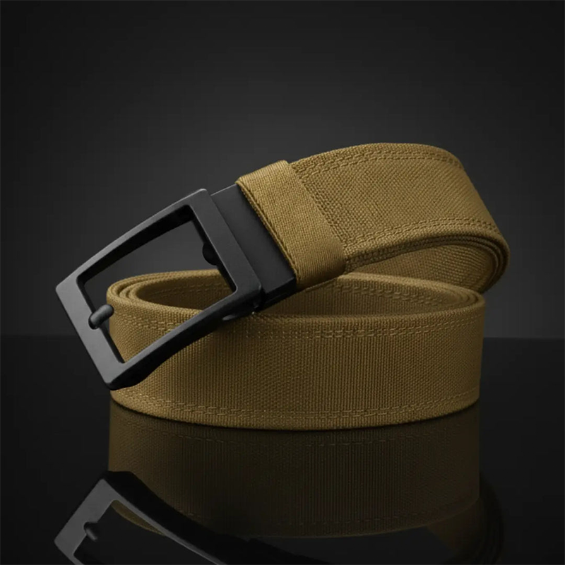 Men's Heavy-Duty Webbing Belt with Automatic Buckle