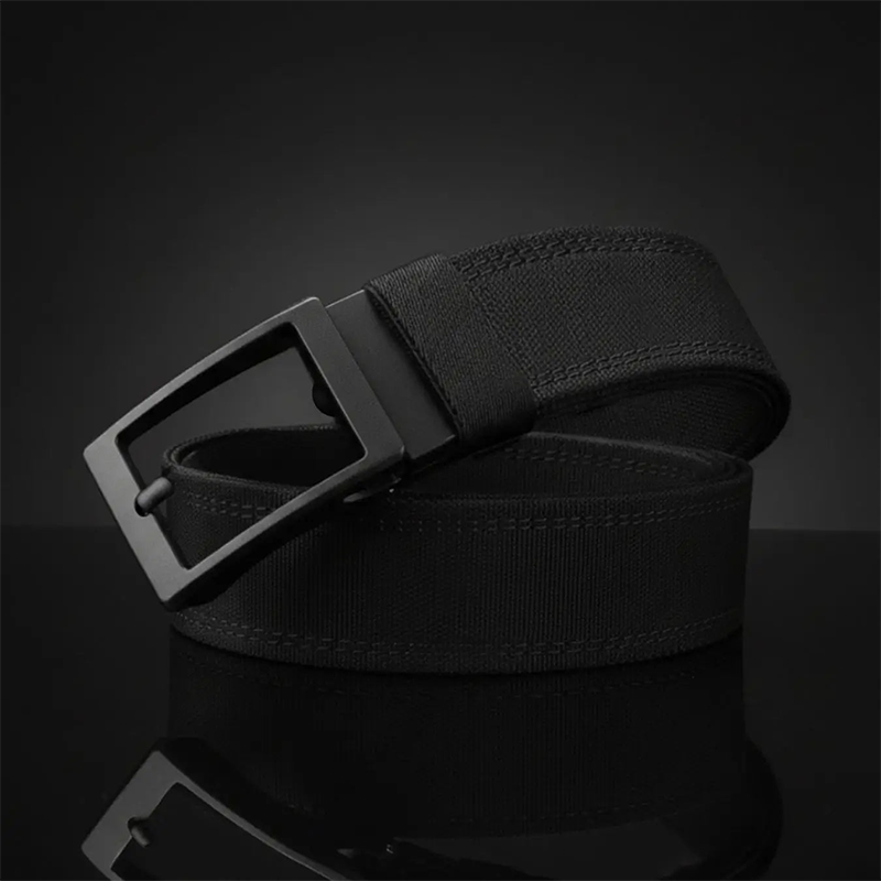 Men's Heavy-Duty Webbing Belt with Automatic Buckle