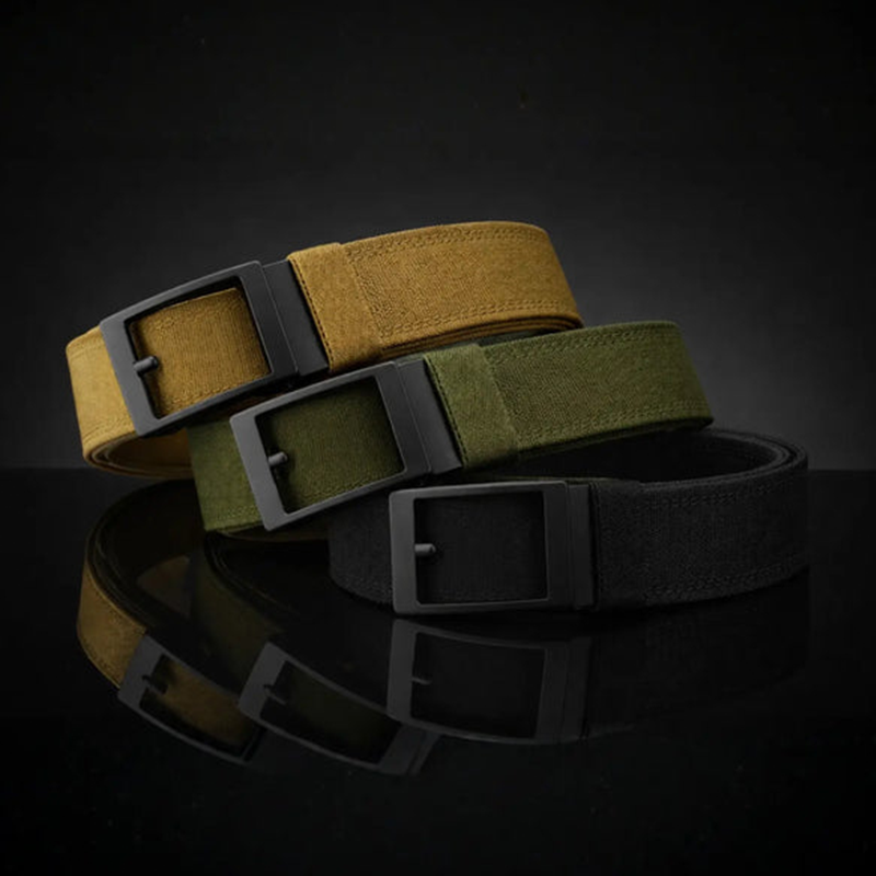 Men's Heavy-Duty Webbing Belt with Automatic Buckle
