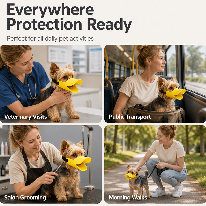 Cute Duck Bill Silicone Dog Muzzle