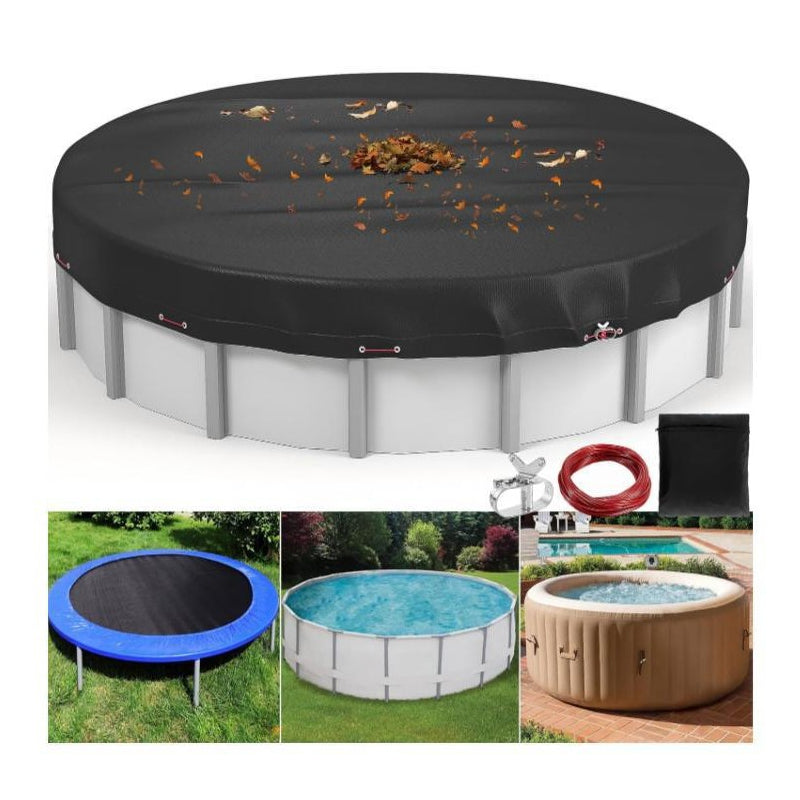 210D Oxford Round Pool Cover with Ratchet System