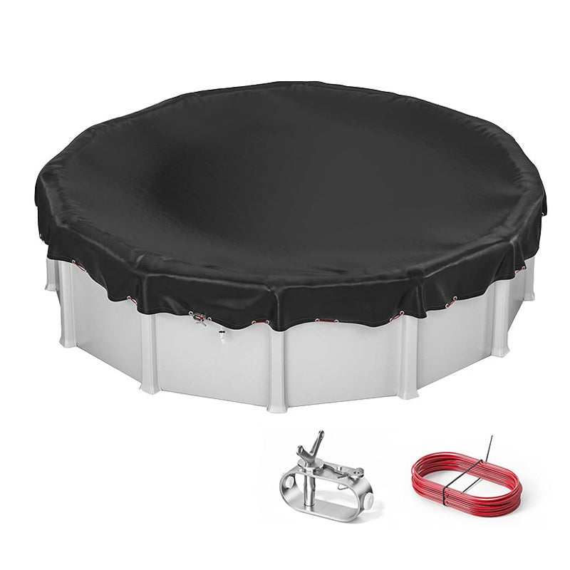 210D Oxford Round Pool Cover with Ratchet System