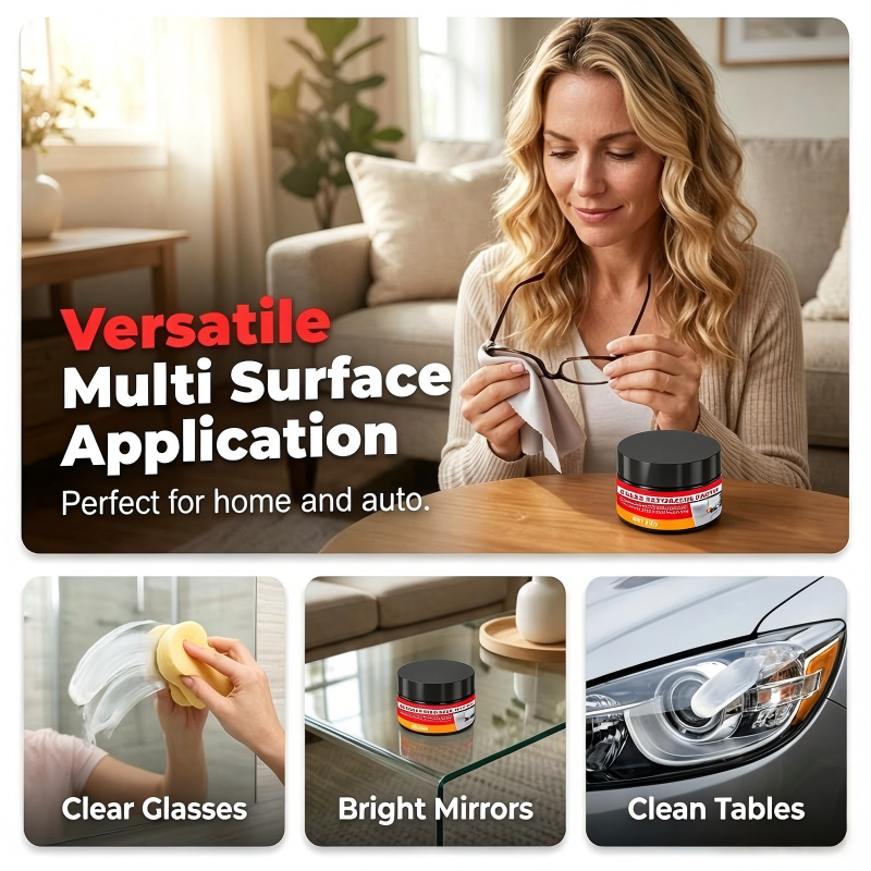 Car Glass Scratch Repair Polish Paste with Sponge