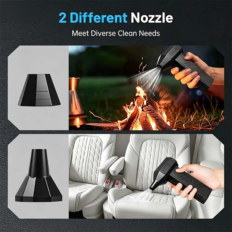 High-Speed Handheld Turbine Fan with Brushless Motor