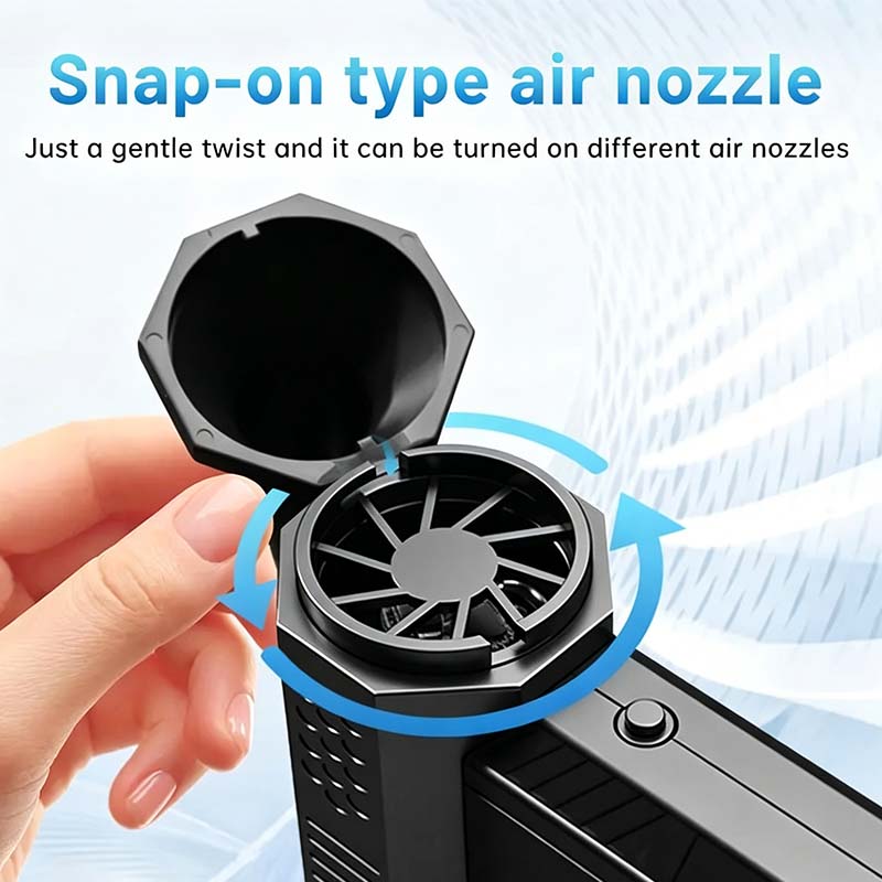 High-Speed Handheld Turbine Fan with Brushless Motor