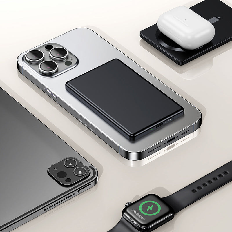 Ultra-Thin Magnetic Power Bank with 5000mAh Capacity