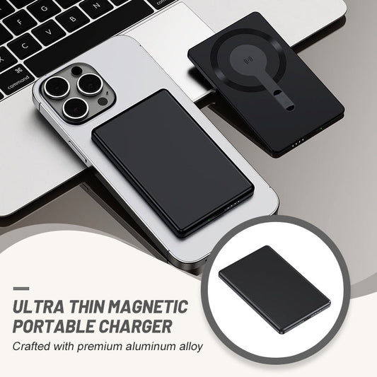 Ultra-Thin Magnetic Power Bank with 5000mAh Capacity