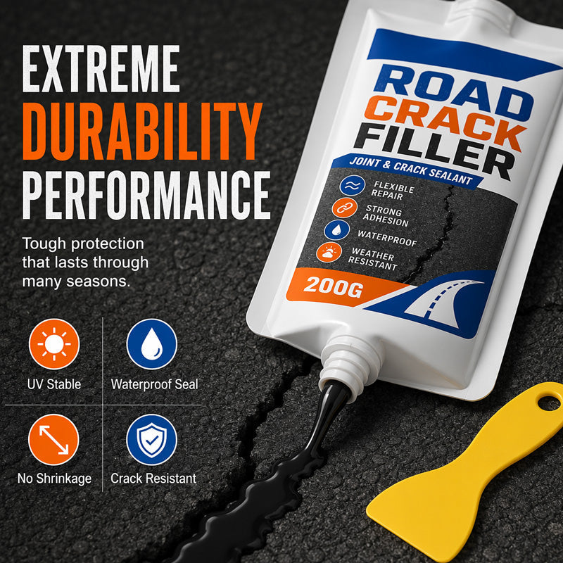 Fast-Acting Crack Sealant for Asphalt Concrete Walls and Joints 200g